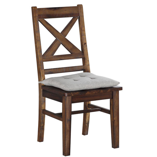 Furniture of america tays best sale rustic linen dining chairs